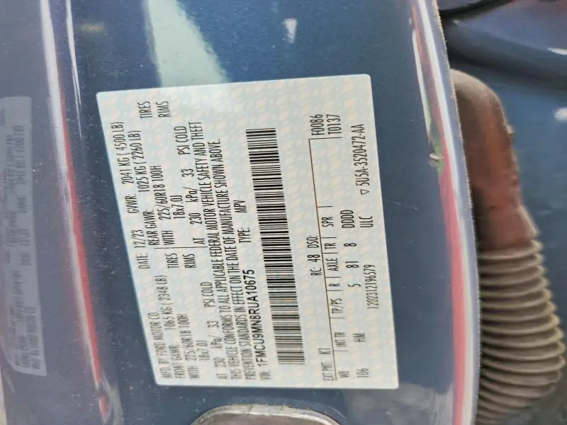 2024 FORD ESCAPE ST LINE  