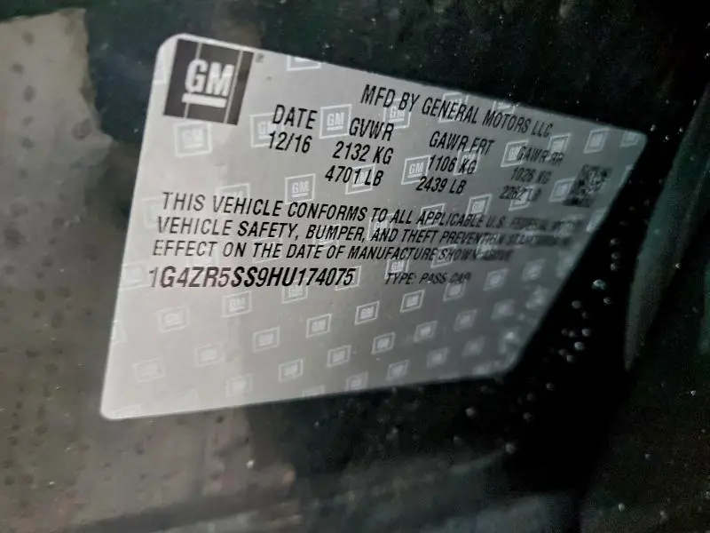 2017 BUICK LACROSSE PREMIUM  