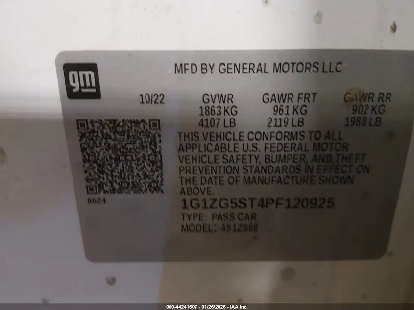 2023 CHEVROLET MALIBU FWD RS