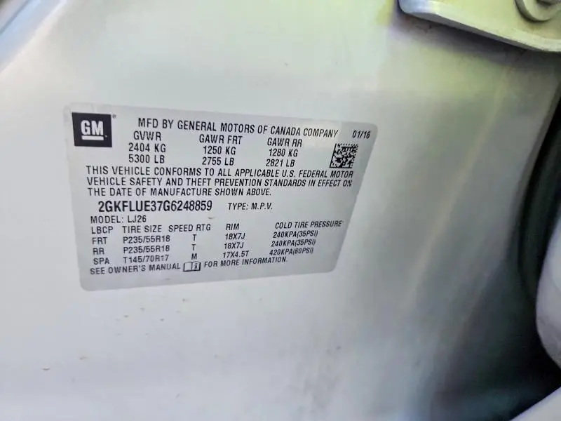 2016 GMC TERRAIN SLT  