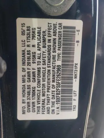 2015 HONDA CIVIC LX  