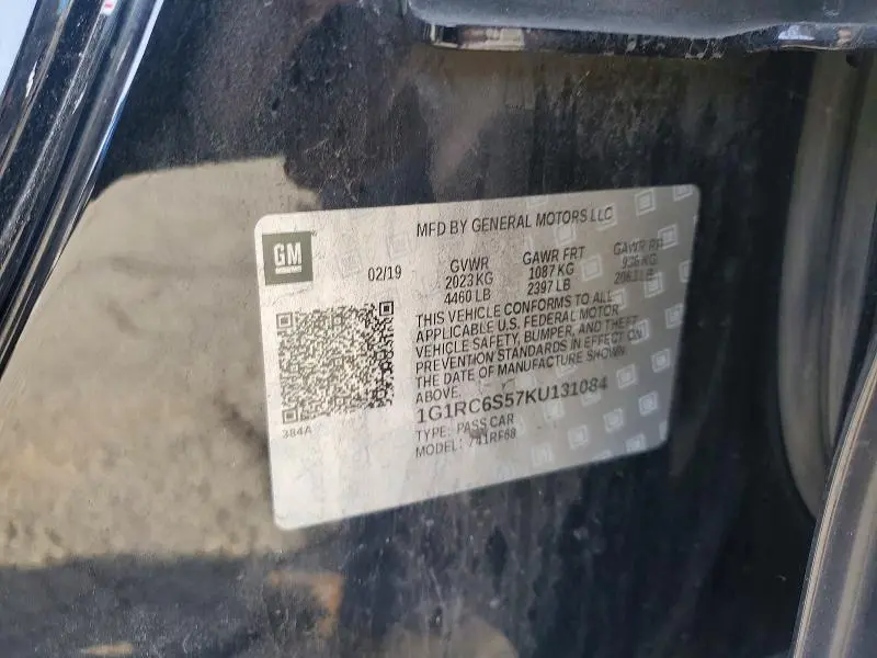 2019 CHEVROLET VOLT LT  