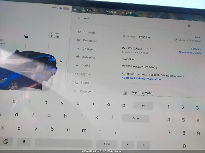 2024 TESLA MODEL Y RWD