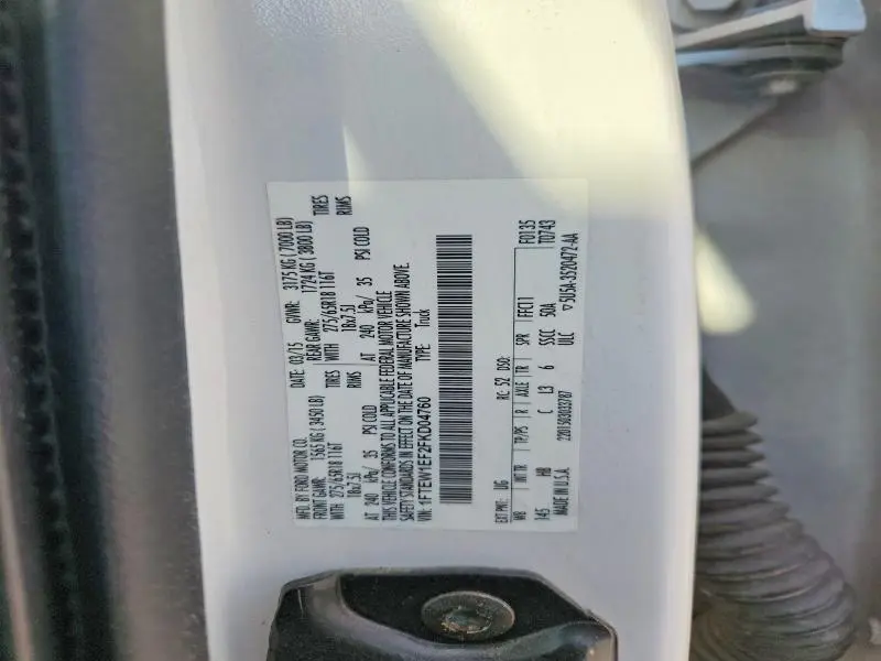 2015 FORD F150 SUPERCREW  