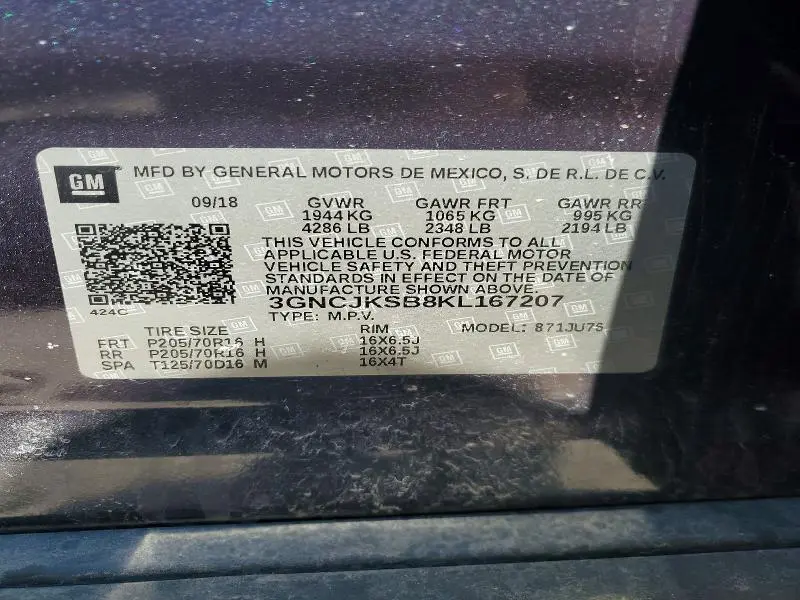 2019 CHEVROLET TRAX LS  