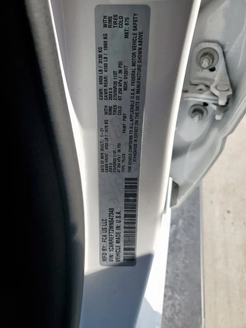 2021 RAM 1500 BIG HORN/LONE STAR  