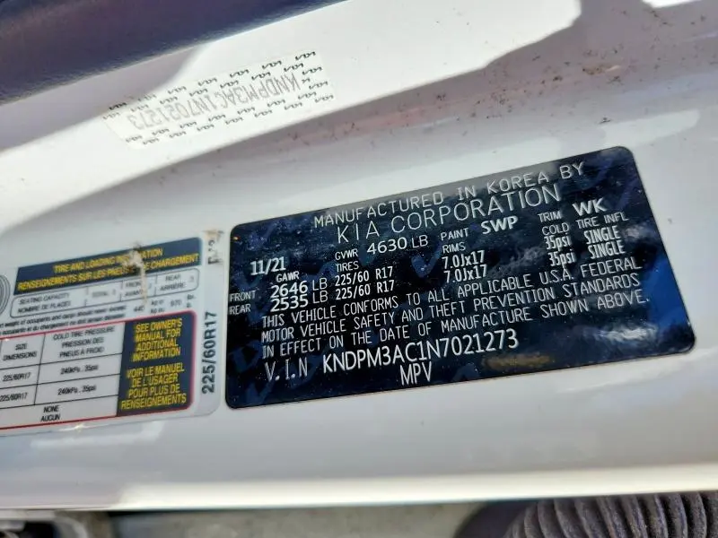 2022 KIA SPORTAGE LX  