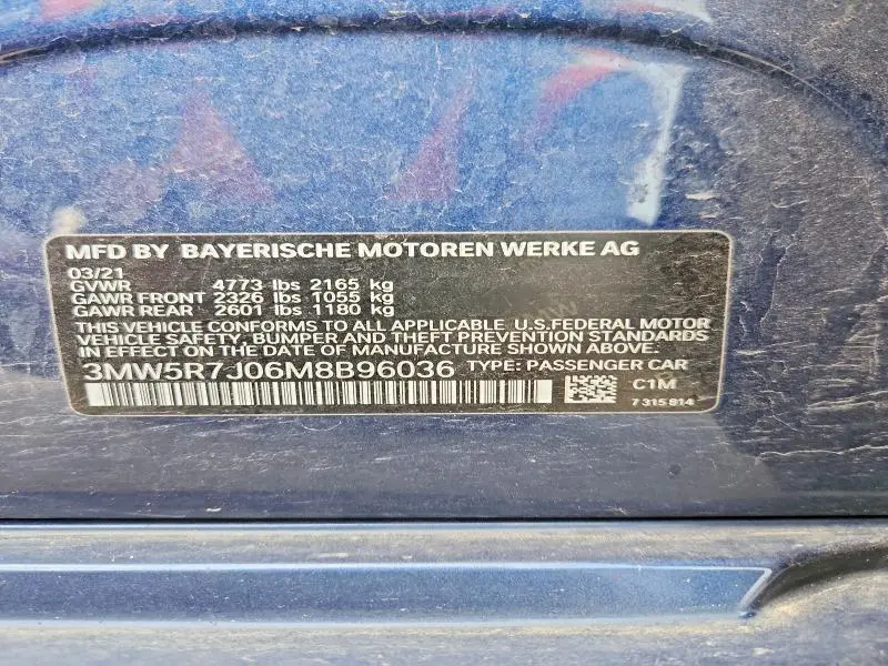 2021 BMW 330XI   
