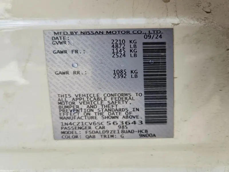 2025 NISSAN LEAF SV PLUS  