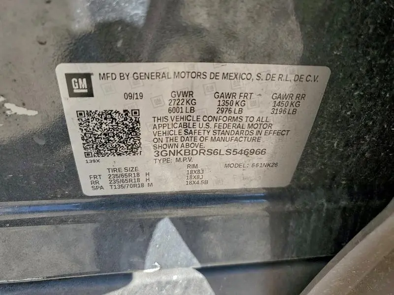 2020 CHEVROLET BLAZER 3LT  