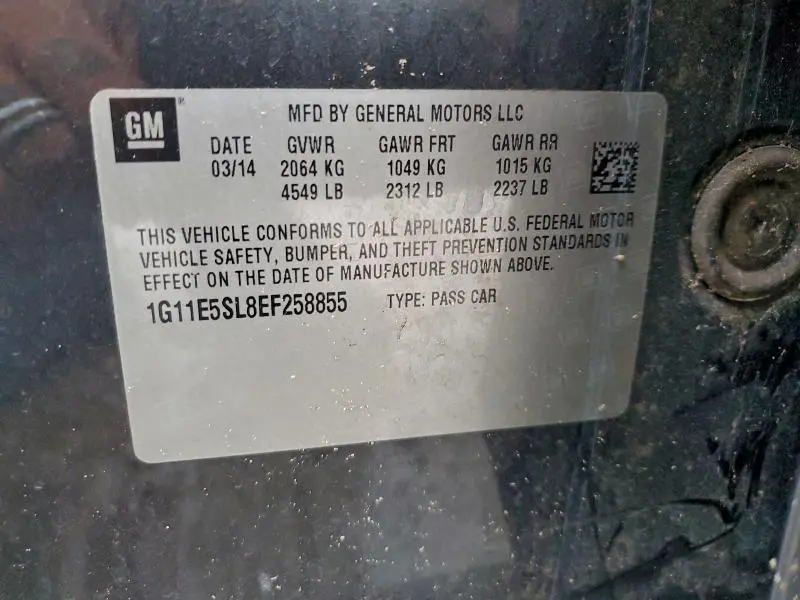 2014 CHEVROLET MALIBU 2LT  