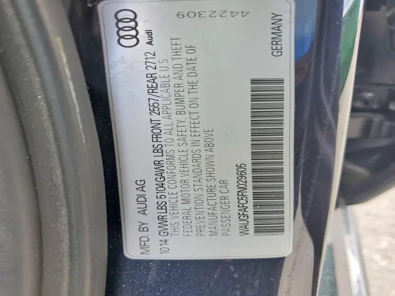 2015 AUDI A6 PREMIUM PLUS  