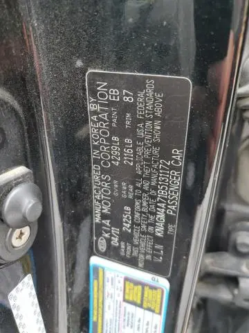 2011 KIA OPTIMA LX  