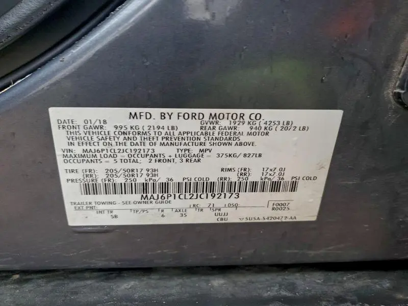 2018 FORD ECOSPORT SES  