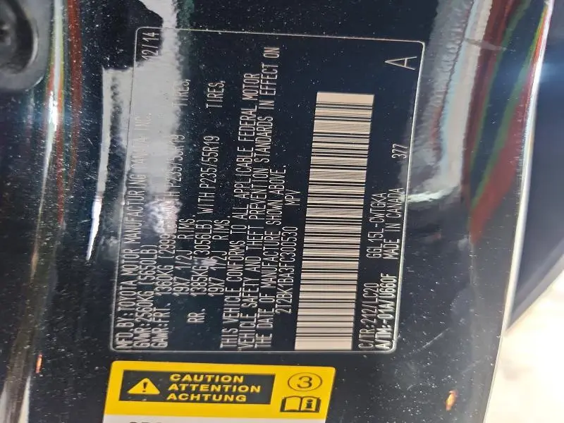 2015 LEXUS RX 350 BASE  