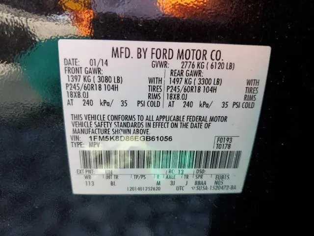 2014 FORD EXPLORER XLT  