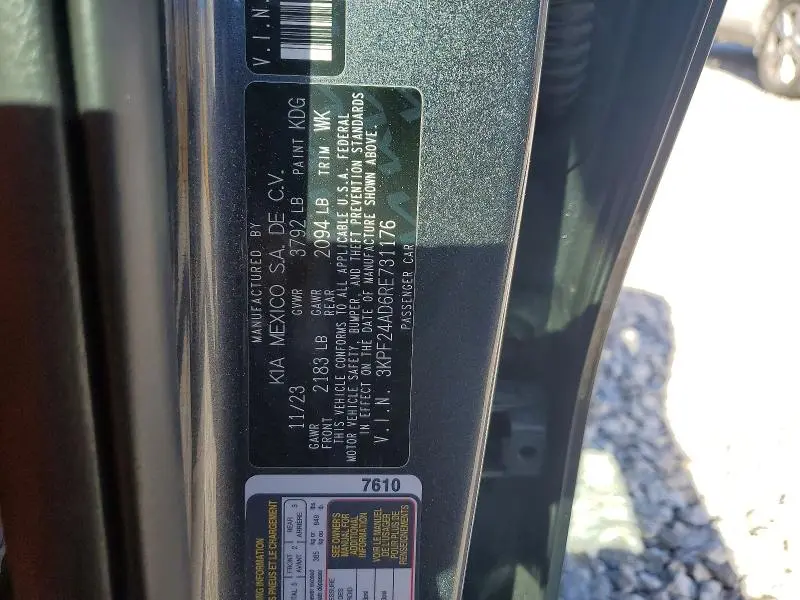 2024 KIA FORTE LXS  