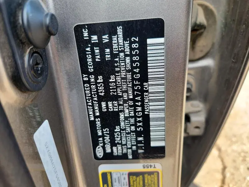2015 KIA OPTIMA LX  