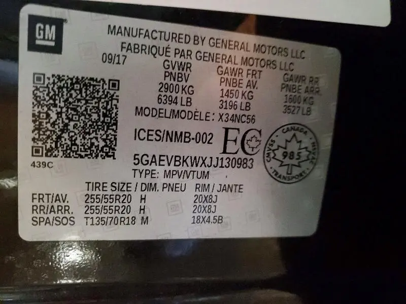 2018 BUICK ENCLAVE PREMIUM  