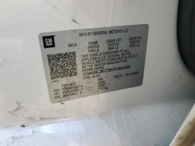 2019 CHEVROLET SUBURBAN K1500 PREMIER  