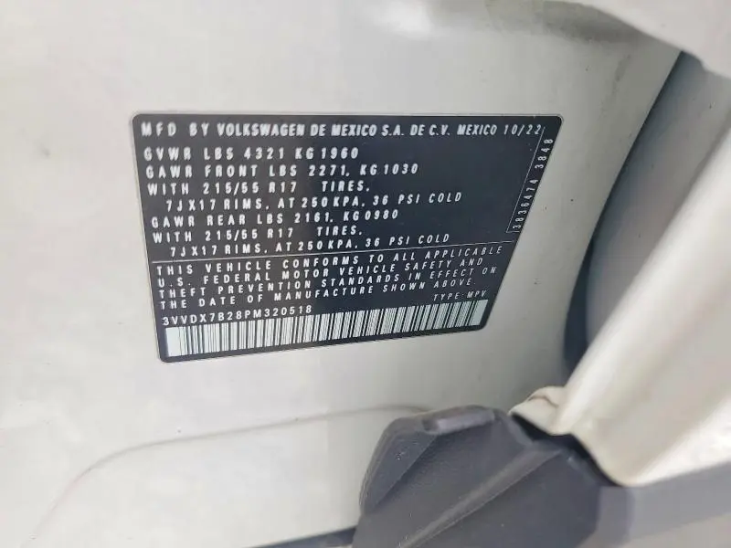 2023 VOLKSWAGEN TAOS S  
