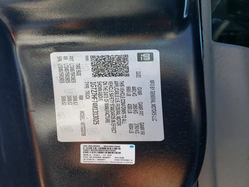 2021 GMC SAVANA G3500 CARGO - R & D - PRI FLEET