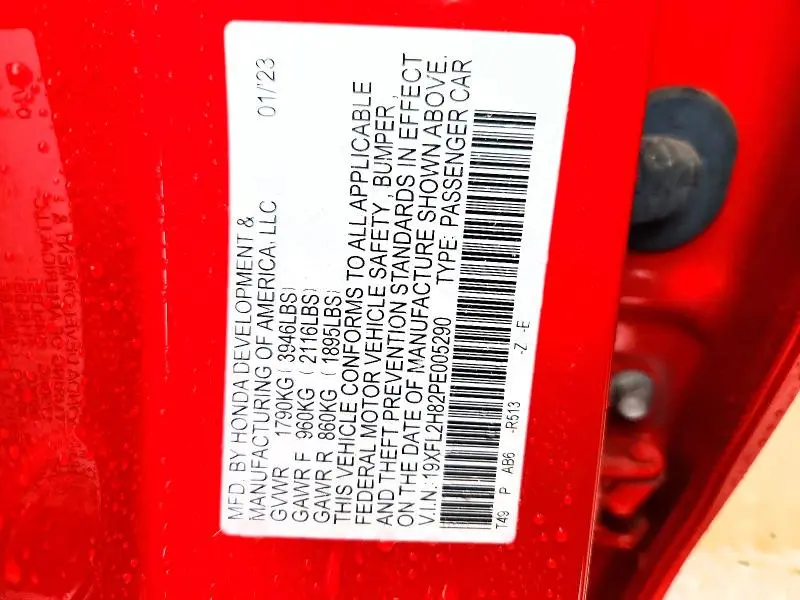 2023 HONDA CIVIC SPORT  