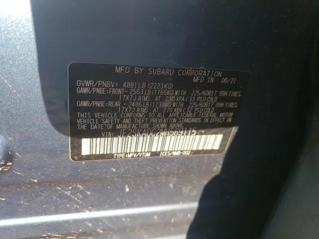 2021 SUBARU FORESTER   