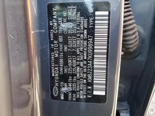 2019 HYUNDAI TUCSON SE  