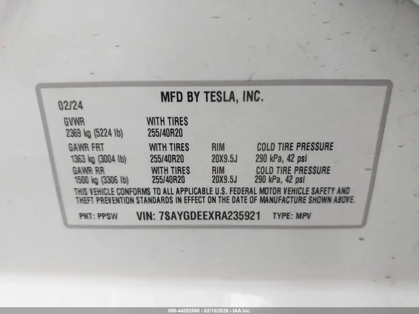 2024 TESLA MODEL Y LONG RANGE DUAL MOTOR ALL-WHEEL DRIVE