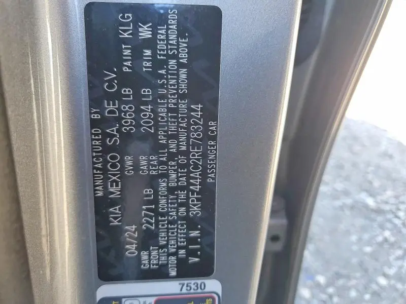 2024 KIA FORTE GT  