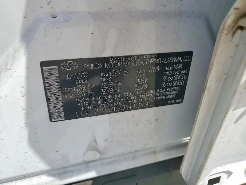 2022 HYUNDAI SANTA FE XRT  