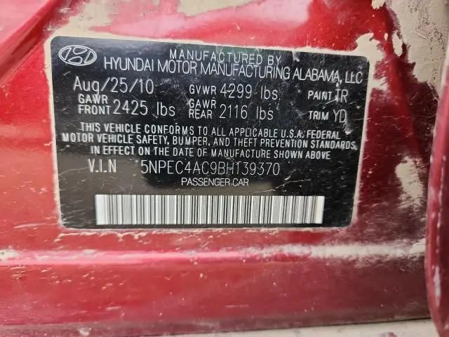 2011 HYUNDAI SONATA SE  