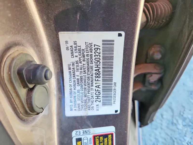 2010 HONDA CIVIC EX  