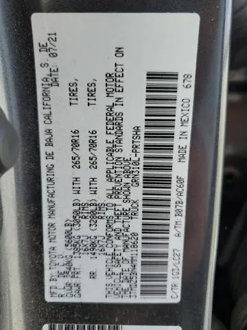 2021 TOYOTA TACOMA DOUBLE CAB  