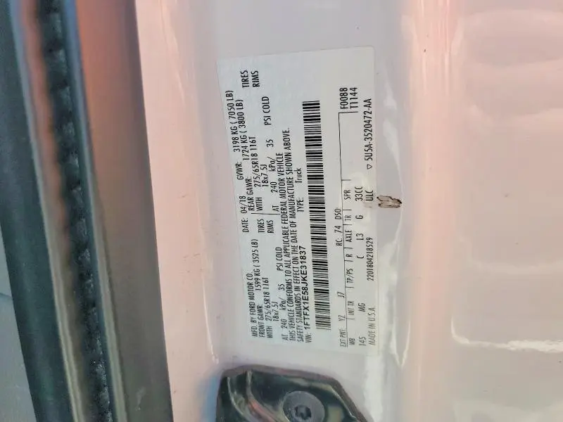 2018 FORD F150 SUPER CAB  