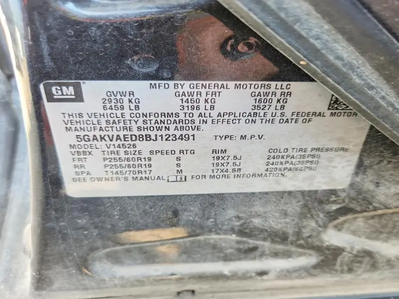 2011 BUICK ENCLAVE CX  
