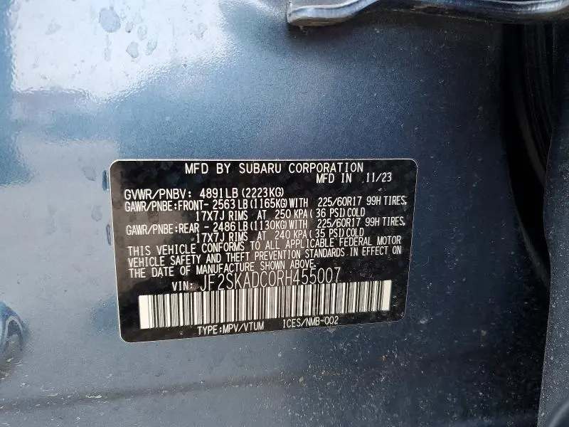 2024 SUBARU FORESTER PREMIUM  