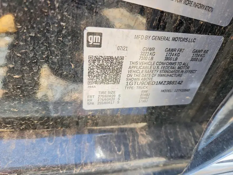 2021 GMC SIERRA K1500 SLT  