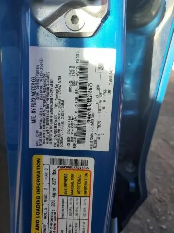 2019 FORD FUSION SE  