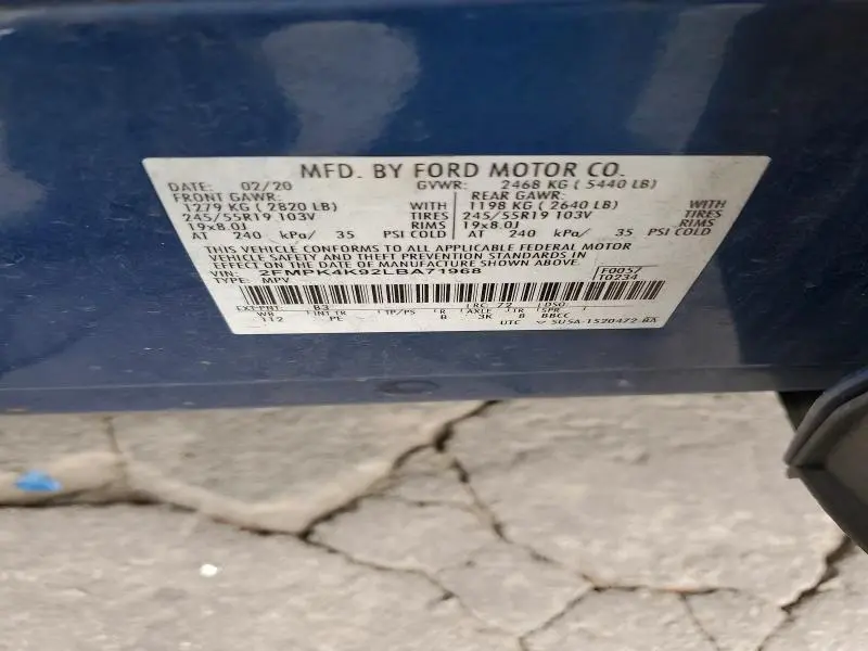 2020 FORD EDGE TITANIUM  