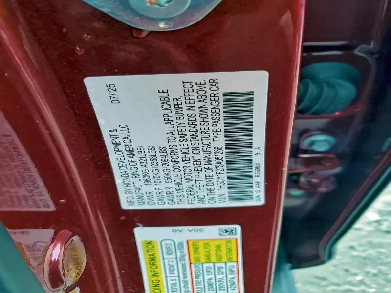 2025 HONDA ACCORD LX  