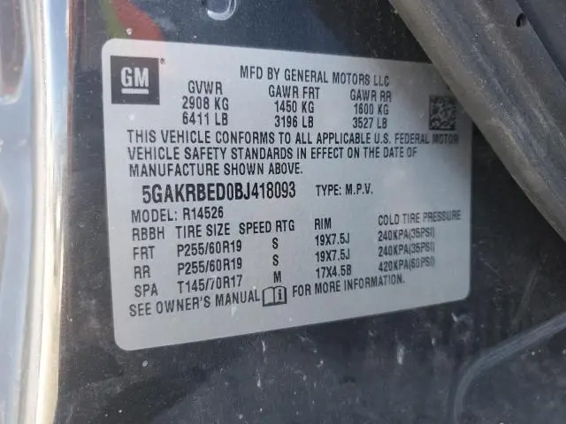 2011 BUICK ENCLAVE CXL  