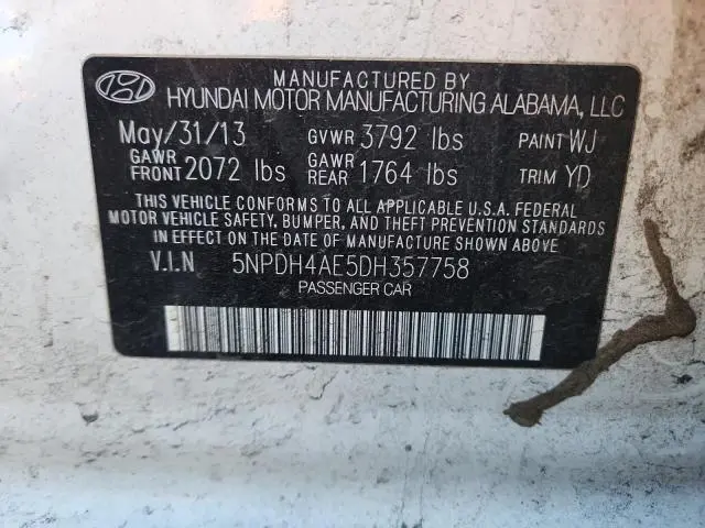 2013 HYUNDAI ELANTRA GLS  