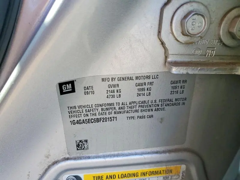 2011 BUICK LACROSSE CX  