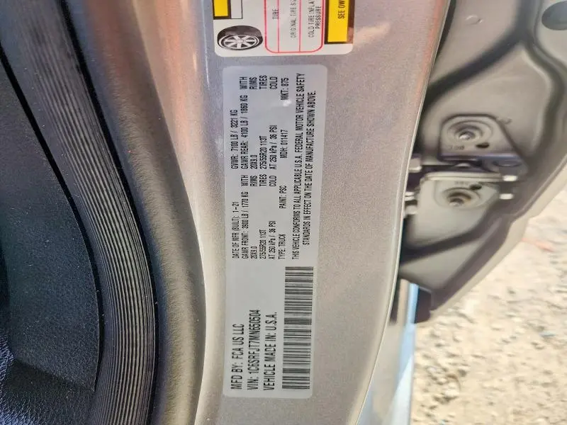 2021 RAM 1500 LARAMIE  