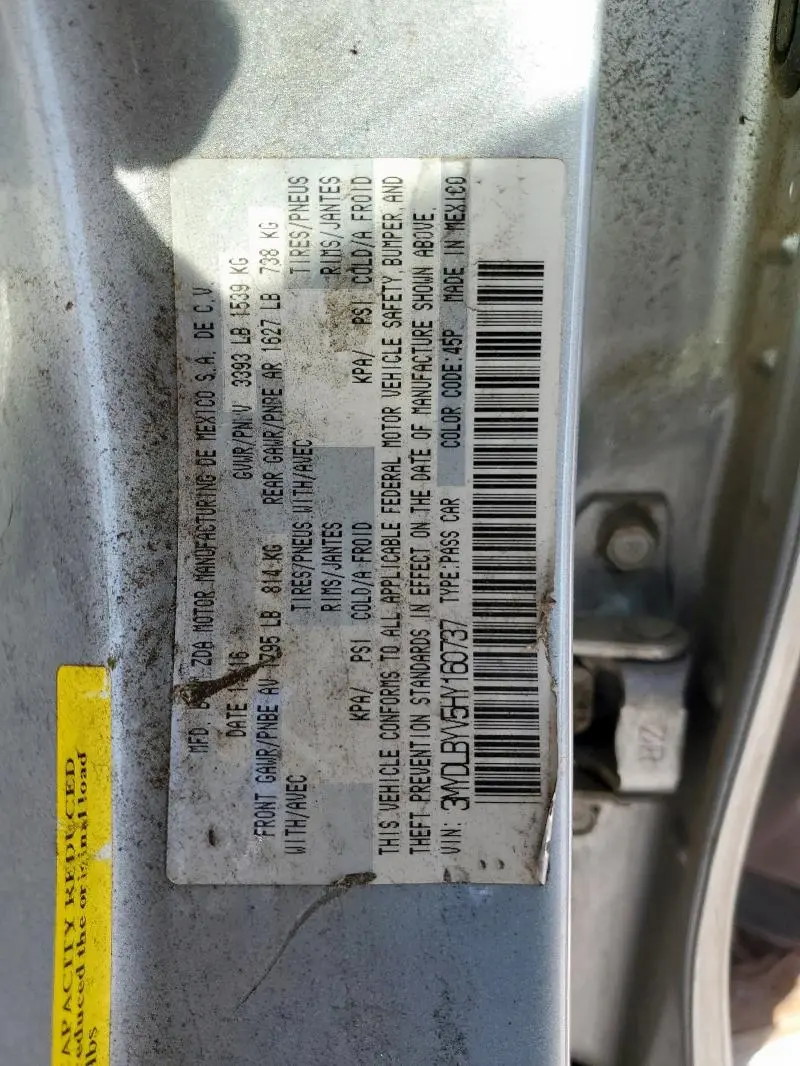 2017 TOYOTA YARIS IA   