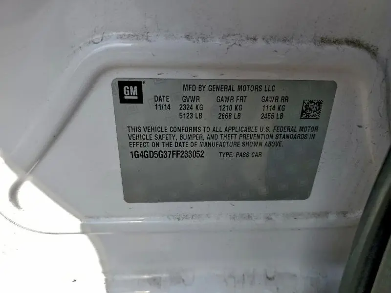 2015 BUICK LACROSSE PREMIUM  