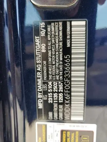 2016 MERCEDES-BENZ E 400  