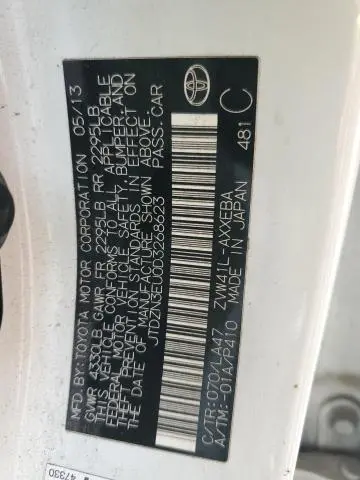 2013 TOYOTA PRIUS V   